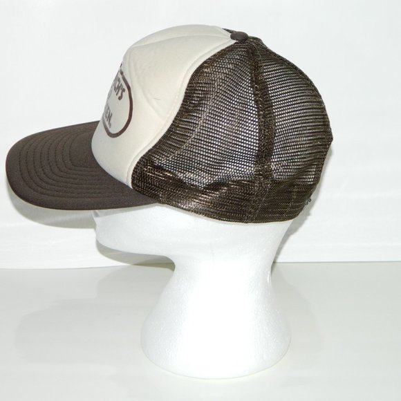 Vintage 1970's Church’s Fried Chicken Restaurant Snapback Baseball Cap Brown - Picture 5 of 13